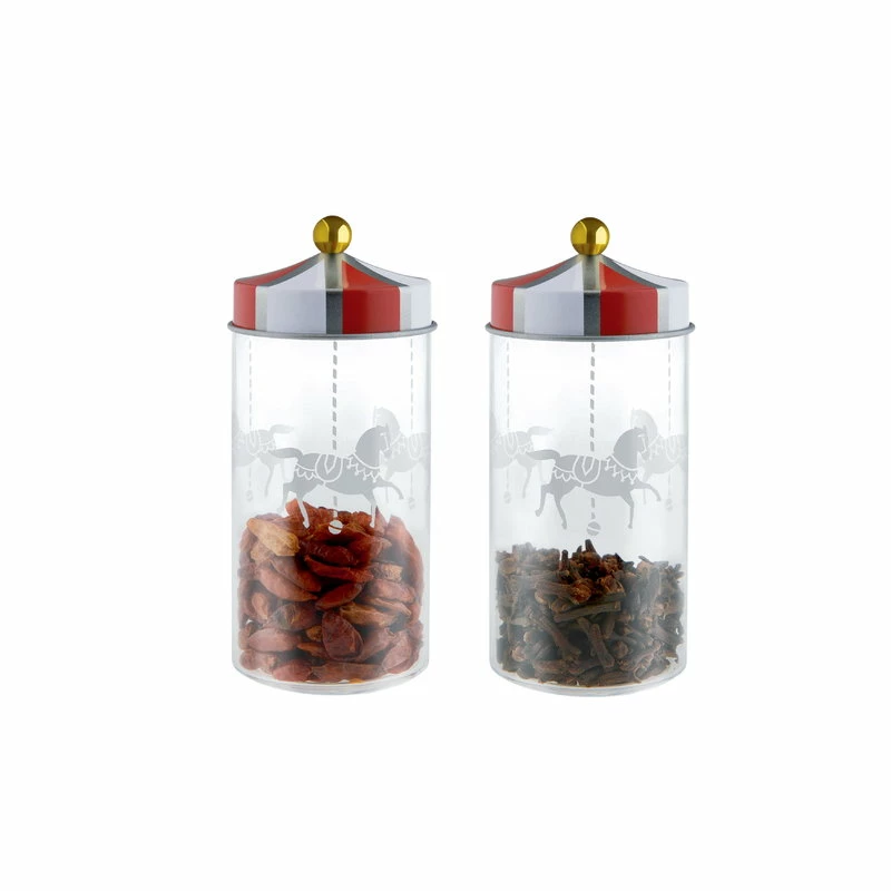 Cheap 🧨 Alessi Circus Glass Jar, 2 Pcs 🔔 4 Cheap 🧨 Alessi Circus Glass Jar, 2 Pcs 🔔 - Image 2