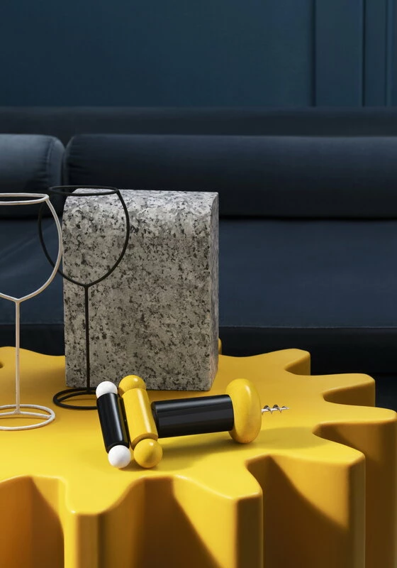 Sottsass corkscrew, black - yellow - white Best deal ???? Alessi Sottsass Corkscrew, Black - Yellow - White ✨ -Alessi shop 15 Alessi ES17 1 V