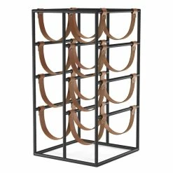 Discount β€οΈ MENU Umanoff Wine Rack, Black - Cognac βοΈ