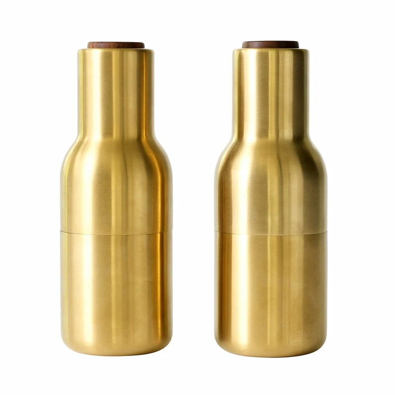 New π₯° MENU Bottle Grinder, 2 Pcs, Brushed Brass - Walnut β¨ 3 New π₯° MENU Bottle Grinder, 2 Pcs, Brushed Brass - Walnut β¨