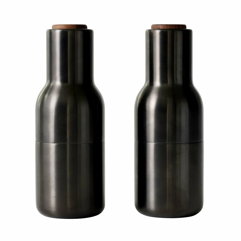 New π MENU Bottle Grinder, 2 Pcs, Bronzed Brass - Walnut π 3 New π MENU Bottle Grinder, 2 Pcs, Bronzed Brass - Walnut π