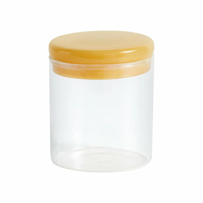 New π HAY Glass Jar, M, Clear - Yellow β 3 New π HAY Glass Jar, M, Clear - Yellow β