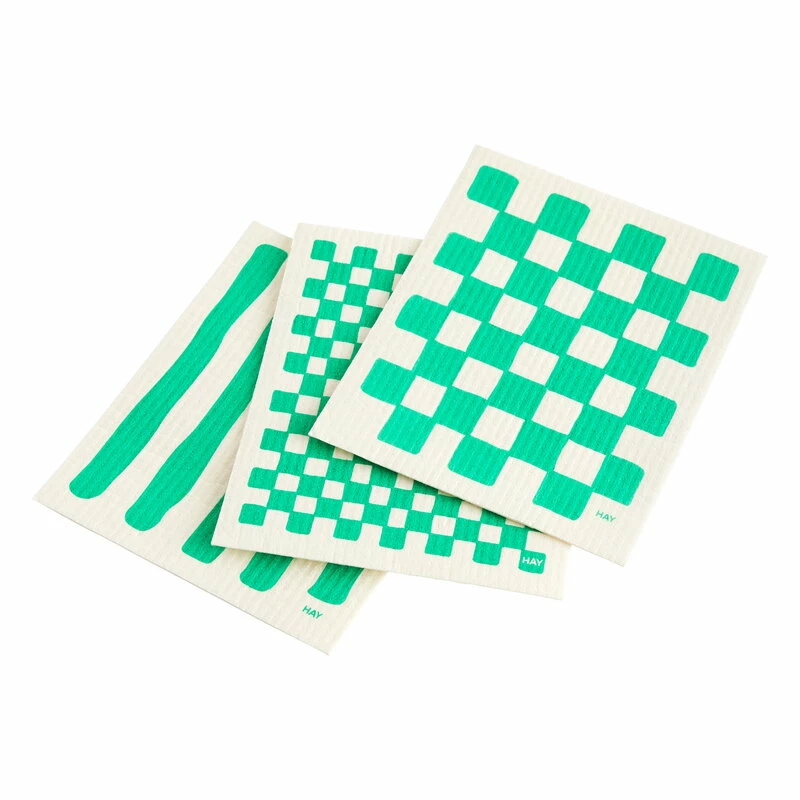 Buy π HAY Sponge Dish Cloth, White - Green, 3 Pcs π 3 Buy π HAY Sponge Dish Cloth, White - Green, 3 Pcs π
