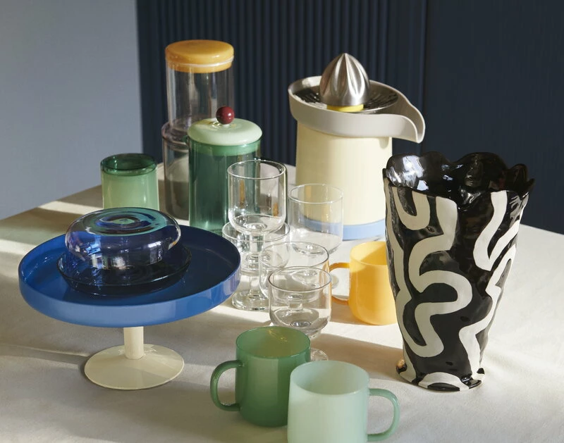 Top 10 ???? HAY Glass Jar, S, Jade Green ???? -Alessi shop Borosilicate Mug Sowden Juicer Tavern Glass Borosilicate Jar Display Food Stand 2 in 1 Serving Set Jessica Hans Shadow Vase