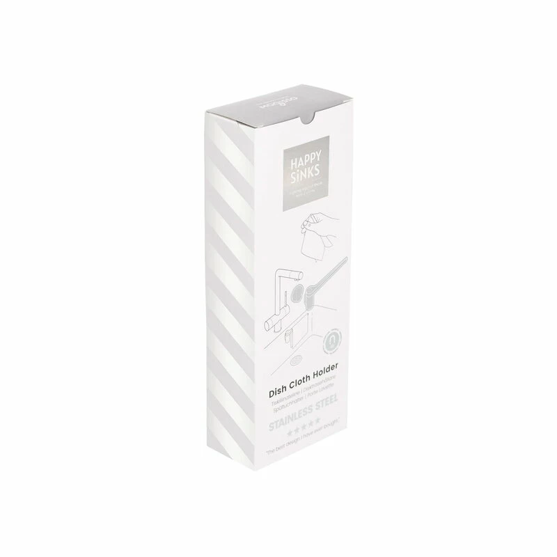 New β€οΈ Happy Sinks Dishcloth Holder, Steel π 4 New β€οΈ Happy Sinks Dishcloth Holder, Steel π - Image 2