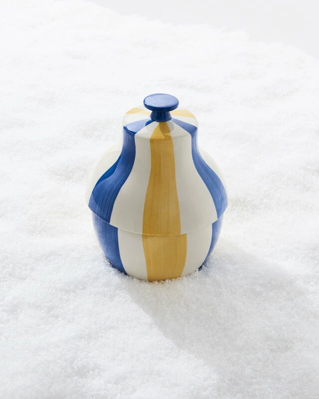 Wholesale π€© HAY Sobremesa Stripe Cookie Jar, Blue - Yellow βοΈ 5 Wholesale π€© HAY Sobremesa Stripe Cookie Jar, Blue - Yellow βοΈ - Image 3