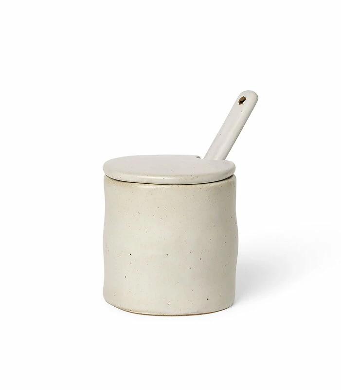 Deals β€οΈ Ferm LIVING Flow Jam Jar With Spoon, Off - White Speckle π₯ 4 Deals β€οΈ Ferm LIVING Flow Jam Jar With Spoon, Off - White Speckle π₯ - Image 2