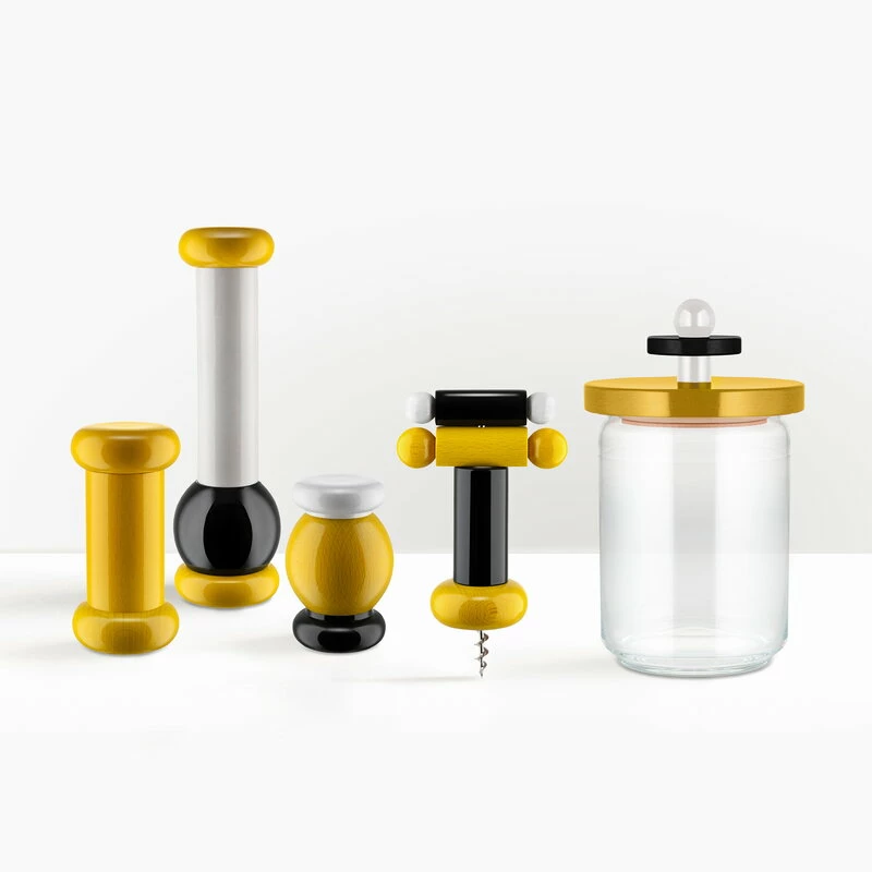 Sottsass jar 100 cl, yellow Best reviews of ❤️ Alessi Sottsass Jar 100 Cl, Yellow ⭐ -Alessi shop groupage bianco 2
