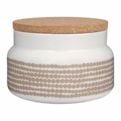 Wholesale 😍 Marimekko Oiva - Siirtolapuutarha Räsymatto Jar, 0,7 L, White - Clay 🎉