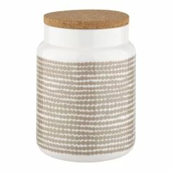 Outlet 🔔 Marimekko Oiva - Siirtolapuutarha Räsymatto Jar, 1,2 L, White - Clay 💯