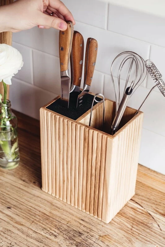 Cheap π― Heirol Woody Knife Block/utensil Holder, Ash π 4 Cheap π― Heirol Woody Knife Block/utensil Holder, Ash π - Image 2